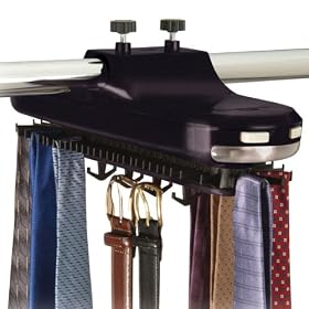 Tie Belt Rack- Motorized- Black