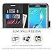 Galaxy S6 Edge Plus Case, SHIELDON Genuine Leather Wallet Case, Premium Flip Book Case Cover w/ Stand & Credit Card Slots [Magnetic Flap] for Samsung Galaxy S6 Edge Plus, Black