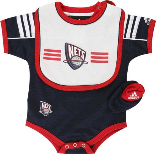 New Jersey Nets Infant Creeper Bib and Bootie Set