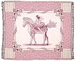 Girls Pink Fairy Tale Pony Afghan Throw Blanket 50" x 60"