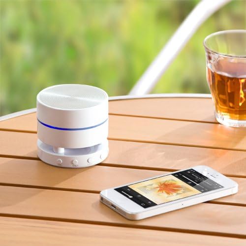 Sanwa Direct Bluetooth speaker wireless speaker compact smartphone iPhone iPad support white from JPN