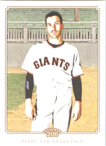 2010 Topps T-206 Baseball Card # 139 Barry Zito - San Francisco Giants - MLB Trading Card in Screw Down Case!