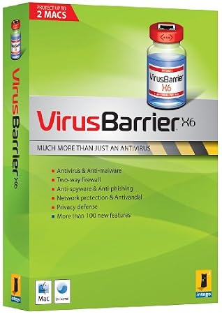 Intego Virus Barrier X6 2 User 1 Year