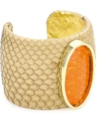 Ted Rossi Genuine Python Color Block Cuff Bracelet