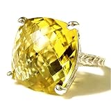 Limited Edition 18 Carat Citrine Cushion-Cut Cocktail Ring