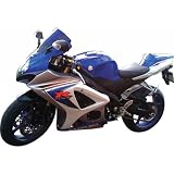 New Ray Suzuki 2008 GSX-R 1000 Replica Motorcycle Toy w/ Free B&F Heart Sticker Bundle - 1:12 Scale