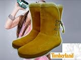 レディースLADY'S2009年A/W秋冬新作Timberlandティンバーランド エーラウンジャーミッドブーツ【ウィートヌバック（イエロー）】65603A LOUGERフォークロアブーツ/シープスキンブーツ/ミネトンカ