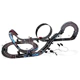 Mega 15ft Slot Car Racing Track set with 4 Cars - Dual lane with lap counter & 2 loops