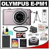 Olympus PEN Mini E-PM1 Micro 4/3 12.3 MP Digital Camera & 14-42mm MSC II R  ....