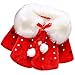 Kids Baby Toddler Girls Princess Faux Fur Winter Shawl Jacket Coat Outerwear 90cm Red
