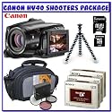 Canon VIXIA HV40 High Definition Camcorder + Transcend 4GB SD miniSD + 3-Pack Sony Mini DV HD Video Cassette + 3-PC Pro Filter Kit + Joby Gorillapod + ICon Series Pro Series Camcorder Case