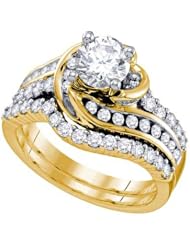 1.75CT-DIA 0.75CT-CRD BRIDAL SET