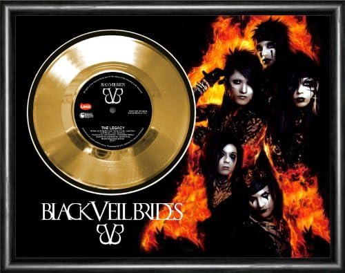 Black Veil Brides Legacy Framed Gold Disc Display