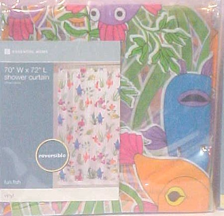 Essential Home Fun Fish Shower Curtain