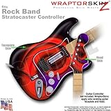 Alecias Swirl 01 Red WraptorSkinz Skin fits Rock Band Stratocaster Guitar f ....