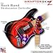 Alecias Swirl 01 Red WraptorSkinz Skin fits Rock Band Stratocaster Guitar for Nintendo Wii, XBOX 360, PS2 & PS3 (GUITAR NOT INCLUDED)