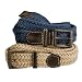 Braided Italian Linen Belt / Braided Italian Cord Belt, Khaki, Waist: 46