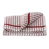 Lamont Poli-Dri Tea Towel/Dish Cloth, Red