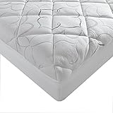 Sleep Innovations Instant Pillow Top - Memory Foam and Fiber Hybrid Mattress Topper, King