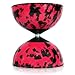 Mr B Harlequin Diabolo, Metal Diablo Sticks & Diabolo Directions Instructional DVD! (Red & Black)