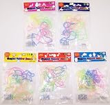 60 Shaped Rubber Bandz Lot   Glow in the Dark & Scented  Angel, Princess, Traffic, Ocean & Music   Like Silly Bandz