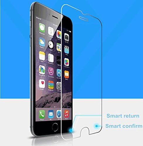 Iphone 6 plus/6s plus 9H Hardness Premium Smart Tempered Glass Screen Protector Invisible Buttons [Smart Return] [Smart Confirm] Handle Iphone with a Single Hand
