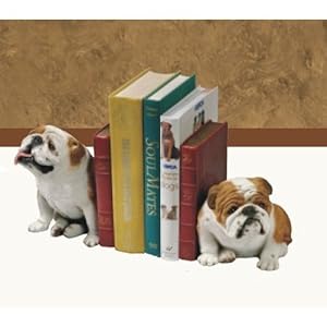 Bulldog-FAWN Bookends (Set of 2) (Oversized) by Sandicast