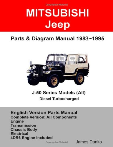 Mitsubishi Jeep J50 Diesel Series 1983-1995 Complete Parts & Diagram Manual