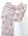 Floral Beaded Sheer Netted Stole Beige