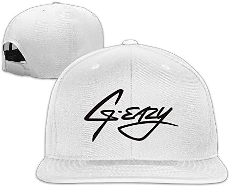 SAXON Unisex Hip Hop Baseball-Caps Mesh Back G-easy Logo Cap Hats White