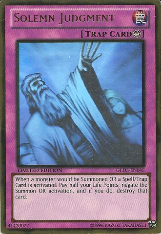 Yu-Gi-Oh - Solemn Judgment GLD5-EN045 - Gold Series Haunted Mine - Limited Edition - GhostGold Hybrid Rare Yu-Gi-Oh - Solemn Judgment GLD5-EN045 - Gold Series Haunted Mine - Limited Edition - GhostGold Hybrid Rare