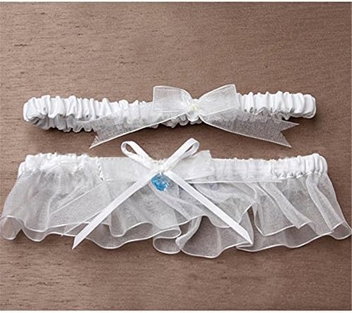 Nameilisha 2015 Women's Wedding Bridal Heart Garter Belt Lace Trim BG005WT