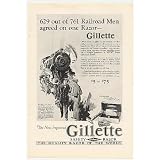 1926 Railroad Men Choose Gillette Razor Print Ad (6808) by AdsPast.com