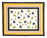 Vintage 1970's Style Owls & Cats Halloween Tablecloth