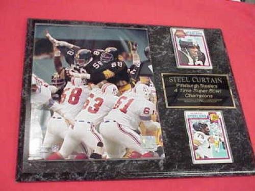 Pittsburgh Steelers STEEL CURTAIN 2 Card Collector Plaque