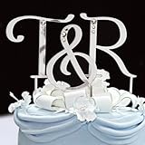 IMAGE OF Lettered Swarovski Crystal Cake Toppers