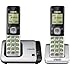 VTech CS6719-2 DECT 6.0 Phone with Caller ID/Call Waiting, Silver/Black with 2 Cordless Handsets