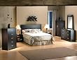 Back Bay 60" Platform Bed Collection in Chocolate Finish By SouthShore Furniture