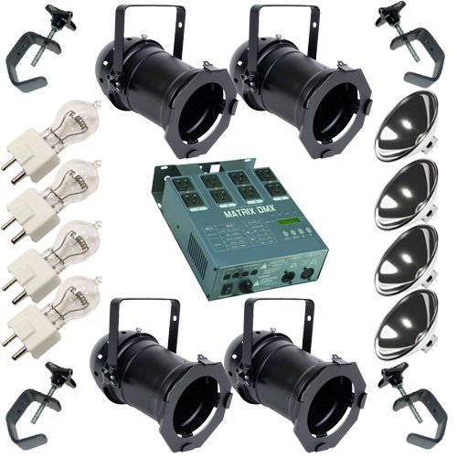  thanksgiving Black PAR64 Reflector C Clamps DimmerB000GF08Z6