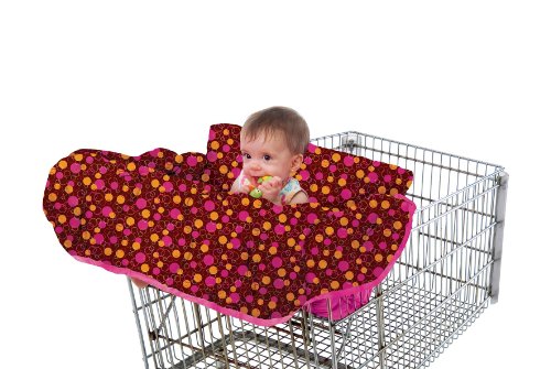 Buy Low Price Cozy Babe Ease The Chic Super-Soft Clean Shopper Loop D Loop Cart Cover, Brown/Pink B002UD6BDK