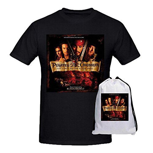 Klaus Badelt Pirates Of Caribbean Big and Tall Mens Tee Shirts Black