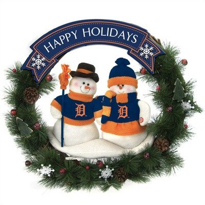 Chicago White Sox Team Snowman Christmas Wreath
