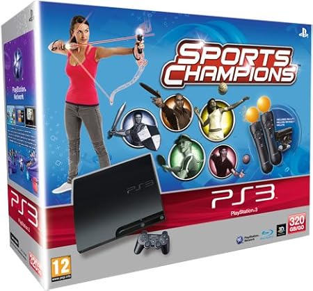 PlayStation 3 - Console 320 GB Move Starter Pack [K Chassis] + Sports Champions + 2 Controller PlayStation Move [Bundle]