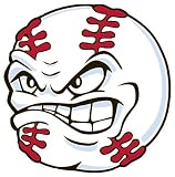 Baseball Angry Car Magnet
