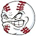 Baseball Angry Car Magnet