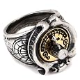 Feromonic Field Detector Steampunk Alchemy Gothic Ring