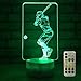 FlyonSea Baseball lamp,Bedside Lamp 7 Colors Change + Remote Control with Timer Kids Night Light Optical Illusion Lamps for Kids Lamp As Gift Ideas for Boys or Kids