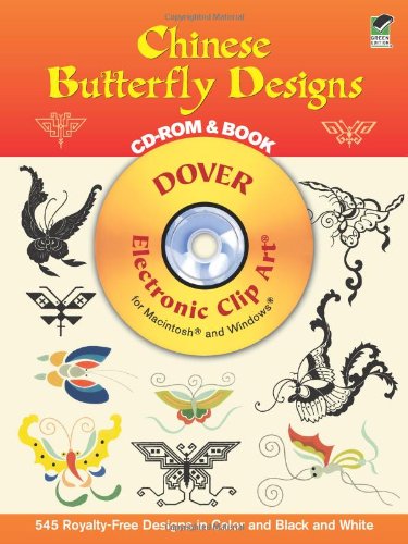 chinese butterfly designs cd rom and book dover electronic clip art