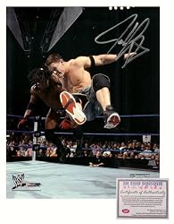 John Cena WWE Hand Signed 8x10 Photograph In Air