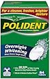 Polident Overnight Denture Cleanser, 84 Count